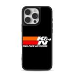 K&N High-Flow Air Filters stripes iPhone 16 Pro Max Black Case