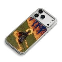 Knight fire halo sword grass iPhone 17 Pro Max Electroplated Silver Case2