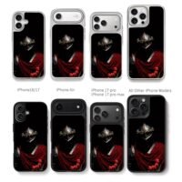 Knight floral crown red tulips Chris Brown Phone Case Black Electroplated Silver For Iphone 11 To 17