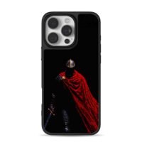 Knight red cape sword dark backdrop Phone Case for iPhone 11-17 & Samsung Galaxy S24-S26