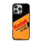 Kodak E180 VHS retro video tape art Phone Case for iPhone 11-17 & Samsung Galaxy S24-S26