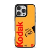 Kodak E180 VHS videocassette label Phone Case for iPhone 11-17 & Samsung Galaxy S24-S26