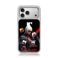 KOF K cool anime fighter artwork iPhone 17 Pro Max Electroplated Silver Case1