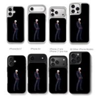 KOF K Dash whitehaired anime guy Chris Brown Phone Case Black Electroplated Silver For Iphone 11 To 17