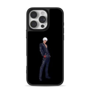 KOF K Dash whitehaired anime guy iPhone 16 Pro Max Black Case