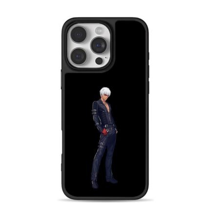KOF K Dash whitehaired anime guy iPhone 16 Pro Max Black Case