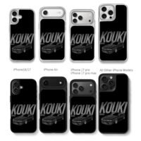 Kouki Silvia S14 black JDM sports car Chris Brown Phone Case Black Electroplated Silver For Iphone 11 To 17