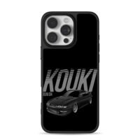 Kouki Silvia S14 black JDM sports car iPhone 16 Pro Max Black Case