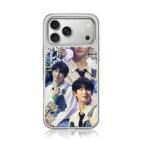 Kpop collage with mic Miffy BigBen iPhone 17 Pro Max Electroplated Silver Case1