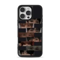 Kpop group idol eye closeup collage iPhone 16 Pro Max Black Case