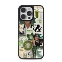 Kpop idol matcha cat retro collage Phone Case for iPhone 11-17 & Samsung Galaxy S24-S26