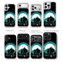Kratos Atreus GodOfWar forest Chris Brown Phone Case Black Electroplated Silver For Iphone 11 To 17