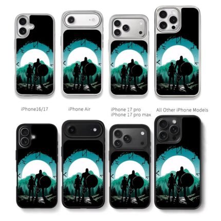 Kratos Atreus GodOfWar forest Chris Brown Phone Case Black Electroplated Silver For Iphone 11 To 17