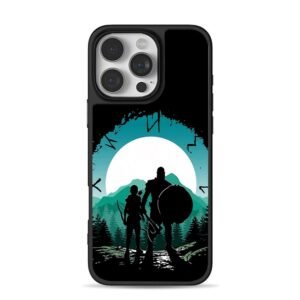 Kratos Atreus GodOfWar forest Phone Case for iPhone 11-17 & Samsung Galaxy S24-S26