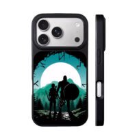 Kratos Atreus GodOfWar forest iPhone 17 Pro Max Black Case