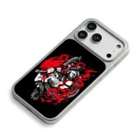 Kratos God of War battle art iPhone 17 Pro Max Electroplated Silver Case2