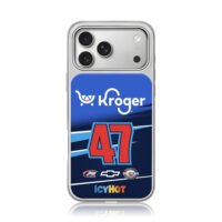 Kroger 47 NASCAR IcyHot Chevy logos iPhone 17 Pro Max Electroplated Silver Case1