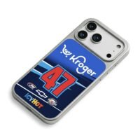 Kroger 47 NASCAR IcyHot Chevy logos iPhone 17 Pro Max Electroplated Silver Case2