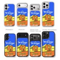 Kroger Reeses 47 NASCAR JTG Chevy Chris Brown Phone Case Black Electroplated Silver For Iphone 11 To 17