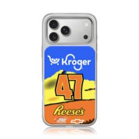 Kroger Reeses 47 NASCAR JTG Chevy iPhone 17 Pro Max Electroplated Silver Case1
