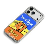 Kroger Reeses 47 NASCAR JTG Chevy iPhone 17 Pro Max Electroplated Silver Case2