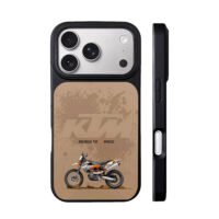 KTM dirt bike Ready To Race mud art iPhone 17 Pro Max Black Case