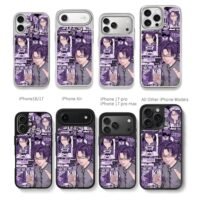 Kuboyasu purple glasses anime print Chris Brown Phone Case Black Electroplated Silver For Iphone 11 To 17