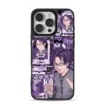 Kuboyasu purple glasses anime print Phone Case for iPhone 11-17 & Samsung Galaxy S24-S26