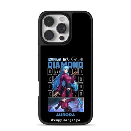 Kula Diamond King of Fighters art iPhone 16 Pro Max Black Case