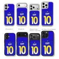Kupp 10 LA Rams football jersey Chris Brown Phone Case Black Electroplated Silver For Iphone 11 To 17