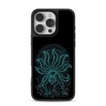 Kurama cyan nine tailed fox print Phone Case for iPhone 11-17 & Samsung Galaxy S24-S26