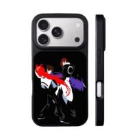 Kyo Kusanagi Iori Yagami KOF art iPhone 17 Pro Max Black Case