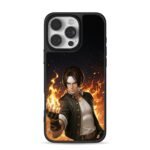 Kyo Kusanagi King of Fighters fire Phone Case for iPhone 11-17 & Samsung Galaxy S24-S26