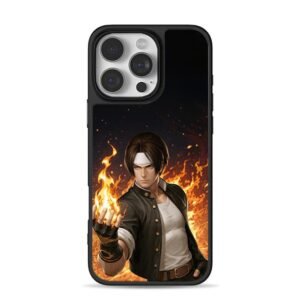 Kyo Kusanagi King of Fighters fire Phone Case for iPhone 11-17 & Samsung Galaxy S24-S26