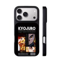 Kyojuro Rengoku Demon Slayer art iPhone 17 Pro Max Black Case