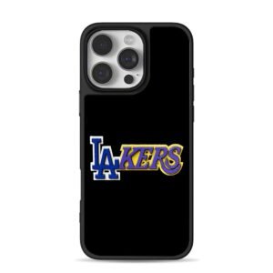 LA Lakers purple yellow blue logo Phone Case for iPhone 11-17 & Samsung Galaxy S24-S26