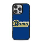 LA Rams NFL team logo blue background Phone Case for iPhone 11-17 & Samsung Galaxy S24-S26