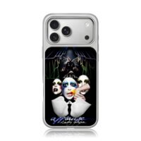 Lady Gaga Applause stage makeup art iPhone 17 Pro Max Electroplated Silver Case1