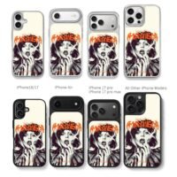 Lady Gaga Mayhem cracked glass art Chris Brown Phone Case Black Electroplated Silver For Iphone 11 To 17