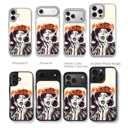 Lady Gaga Mayhem cracked glass art Chris Brown Phone Case Black Electroplated Silver For Iphone 11 To 17