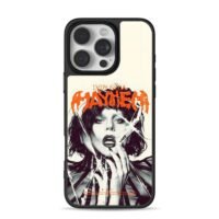 Lady Gaga Mayhem cracked glass art iPhone 16 Pro Max Black Case