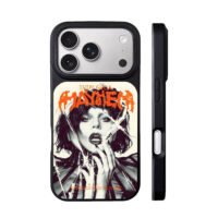 Lady Gaga Mayhem cracked glass art iPhone 17 Pro Max Black Case
