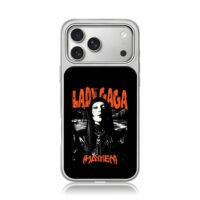 Lady Gaga Mayhem goth portrait iPhone 17 Pro Max Electroplated Silver Case1