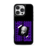 Lady Gaga repeated purple text Phone Case for iPhone 11-17 & Samsung Galaxy S24-S26