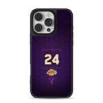 Lakers 24 Kobe Black Mamba design Phone Case for iPhone 11-17 & Samsung Galaxy S24-S26