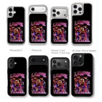 Lamine Yamal Barca football collage Chris Brown Phone Case Black Electroplated Silver For Iphone 11 To 17