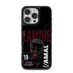 Lamine Yamal number 19 football art iPhone 16 Pro Max Black Case