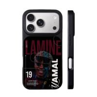 Lamine Yamal number 19 football art iPhone 17 Pro Max Black Case