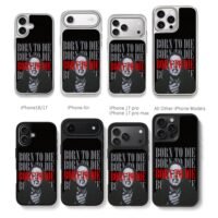 Lana Del Rey Born To Die smoke girl Chris Brown Phone Case Black Electroplated Silver For Iphone 11 To 17