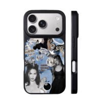 Lana Del Rey Brooklyn Baby collage iPhone 17 Pro Max Black Case